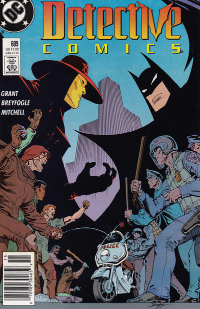 Cover for Detective Comics (DC, 1937 series) #609 [Newsstand]