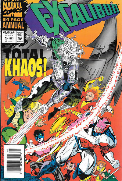 Cover for Excalibur Annual (Marvel, 1993 series) #1 [Newsstand]