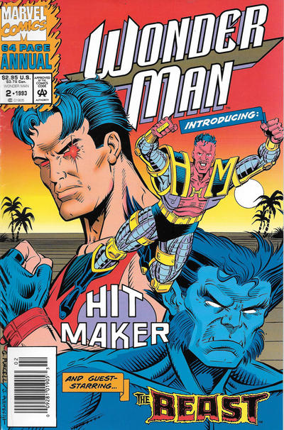 Cover for Wonder Man Annual (Marvel, 1992 series) #2 [Direct]