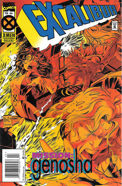 Cover for Excalibur (Marvel, 1988 series) #86 [Newsstand - Deluxe]