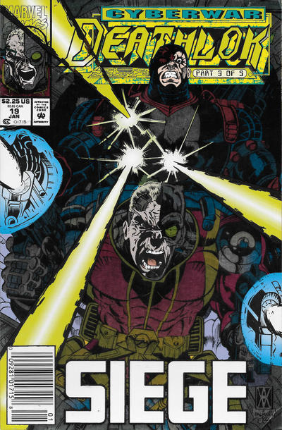 Cover for Deathlok (Marvel, 1991 series) #19 [Newsstand]
