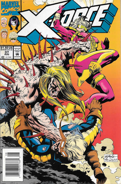 Cover for X-Force (Marvel, 1991 series) #37 [Newsstand]