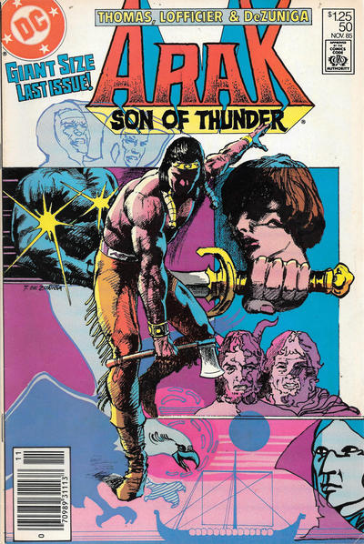 Cover for Arak / Son of Thunder (DC, 1981 series) #50 [Newsstand]