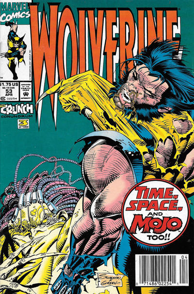 Cover for Wolverine (Marvel, 1988 series) #53 [Newsstand]