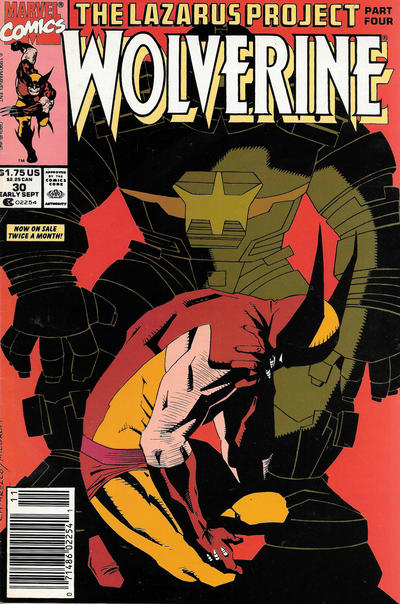 Cover for Wolverine (Marvel, 1988 series) #30 [Newsstand]