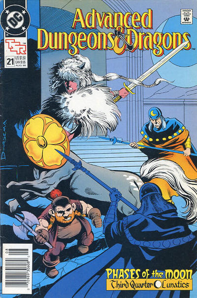 Cover for Advanced Dungeons & Dragons Comic Book (DC, 1988 series) #21 [Newsstand]