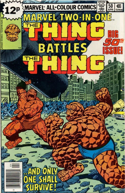 Cover for Marvel Two-in-One (Marvel, 1974 series) #50 [British]