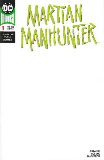 Cover for Martian Manhunter (DC, 2019 series) #1 [Blank Sketch Variant Cover]