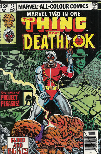 Cover for Marvel Two-in-One (Marvel, 1974 series) #54 [British]