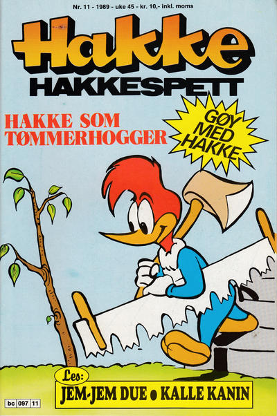 Cover for Hakke Hakkespett (Semic, 1977 series) #11/1989