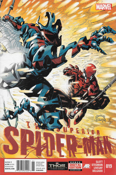 Cover for Superior Spider-Man (Marvel, 2013 series) #19 [Newsstand]