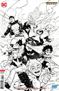 Cover Thumbnail for Young Justice (DC, 2019 series) #1 [Black and White Cover]