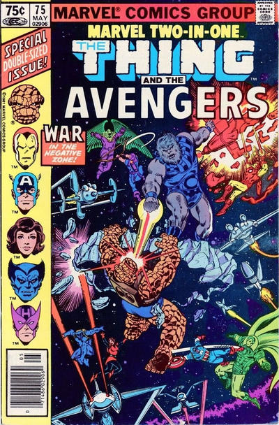 Cover for Marvel Two-in-One (Marvel, 1974 series) #75 [Newsstand]