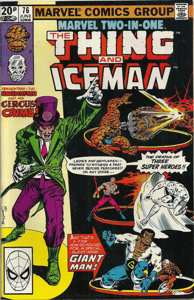 Cover for Marvel Two-in-One (Marvel, 1974 series) #76 [British]