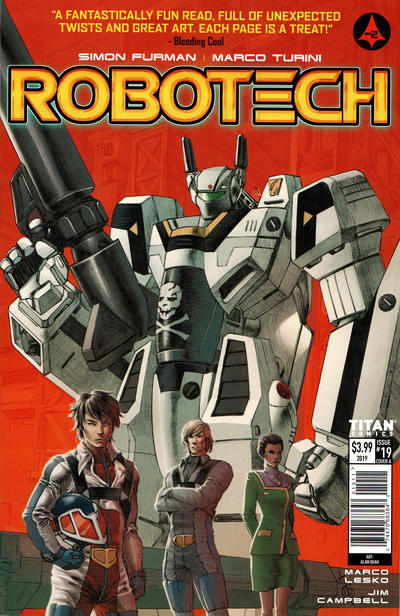 Cover for Robotech (Titan, 2017 series) #19 [Cover A]