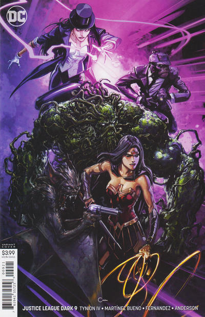 Cover for Justice League Dark (DC, 2018 series) #9 [Clayton Crain Variant Cover]