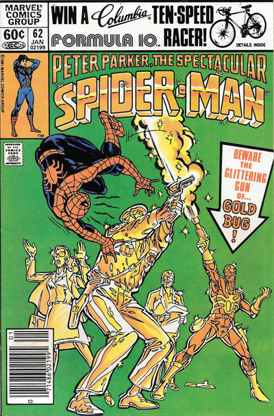 Cover for The Spectacular Spider-Man (Marvel, 1976 series) #62 [Newsstand]