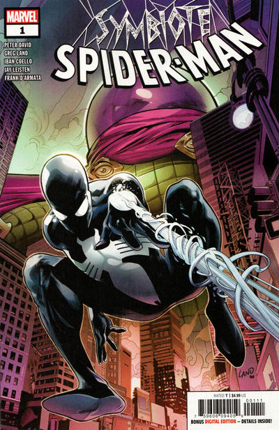 Cover for Symbiote Spider-Man (Marvel, 2019 series) #1 [Regular Edition - Greg Land Cover]