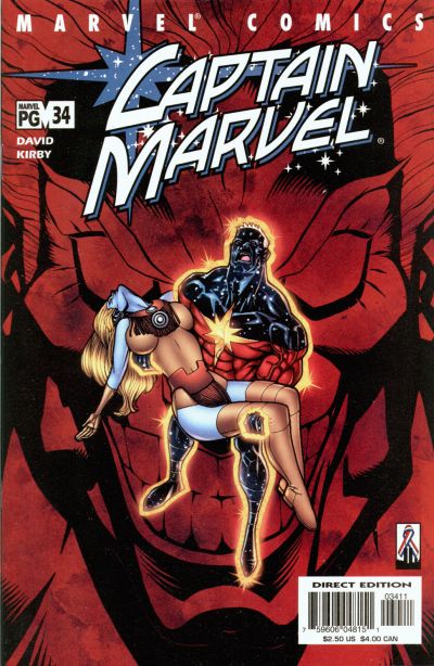 Cover for Captain Marvel (Marvel, 2000 series) #34 [Direct Edition]