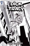 Cover for Dick Tracy: Dead or Alive (IDW, 2018 series) #2 [Cover R1 - Mike Allred Black & White]