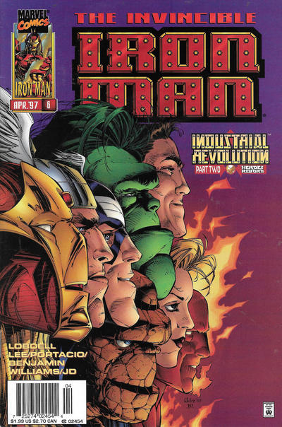 Cover for Iron Man (Marvel, 1996 series) #6 [Newsstand]