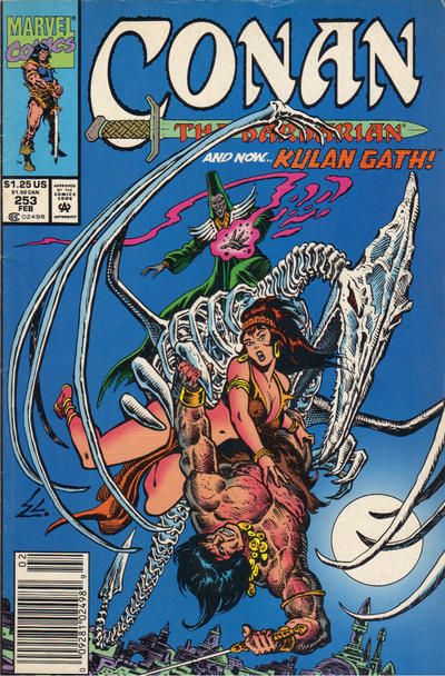 Cover for Conan the Barbarian (Marvel, 1970 series) #253 [Newsstand]