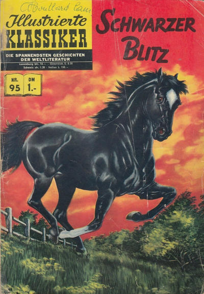 Cover for Illustrierte Klassiker [Classics Illustrated] (BSV - Williams, 1956 series) #95 - Schwarzer Blitz [HLN 128]
