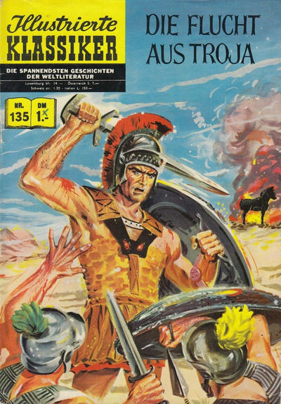 Cover for Illustrierte Klassiker [Classics Illustrated] (BSV - Williams, 1956 series) #135 - Die Flucht aus Troja [HLN 138]