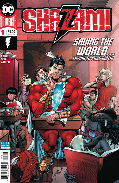 Cover for Shazam! (DC, 2019 series) #1 [Second Printing]