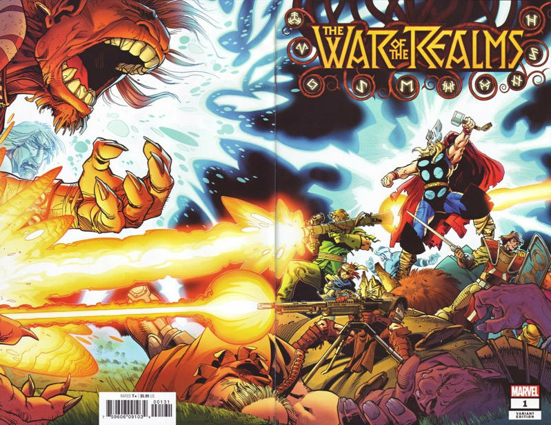 Cover for War of the Realms (Marvel, 2019 series) #1 [Walter Simonson 'Hidden Gem']