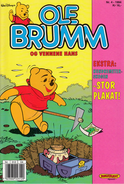 Cover for Ole Brumm (Hjemmet / Egmont, 1981 series) #4/1994