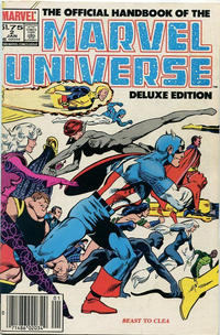 Cover Thumbnail for The Official Handbook of the Marvel Universe Deluxe Edition (Marvel, 1985 series) #2 [Canadian]