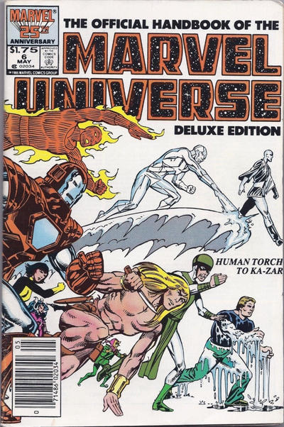 Cover for The Official Handbook of the Marvel Universe Deluxe Edition (Marvel, 1985 series) #6 [Canadian]