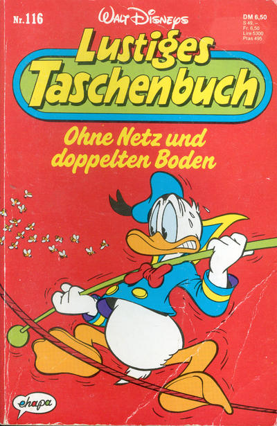 Cover for Lustiges Taschenbuch (Egmont Ehapa, 1967 series) #116 - Ohne Netz und doppelten Boden [6.50 DEM]