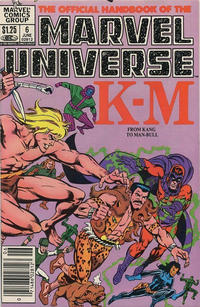 Cover Thumbnail for The Official Handbook of the Marvel Universe (Marvel, 1983 series) #6 [Canadian]