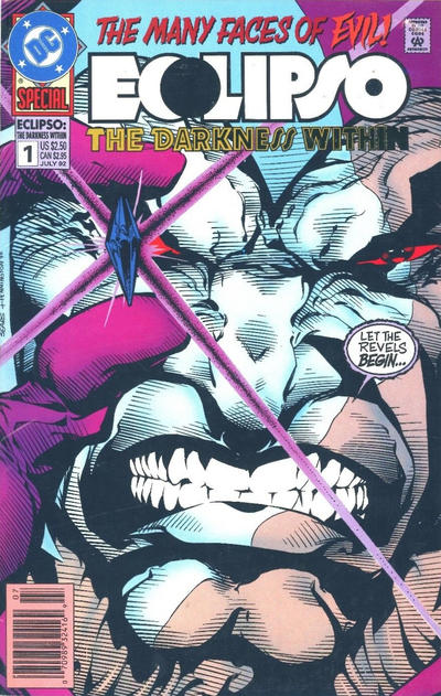 Cover for Eclipso: The Darkness Within (DC, 1992 series) #1 [Newsstand]