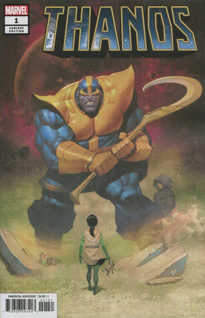 Cover for Thanos (Marvel, 2019 series) #1 [Ariel Olivetti]