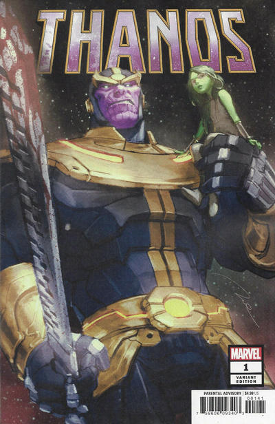 Cover for Thanos (Marvel, 2019 series) #1 [Gerald Parel]