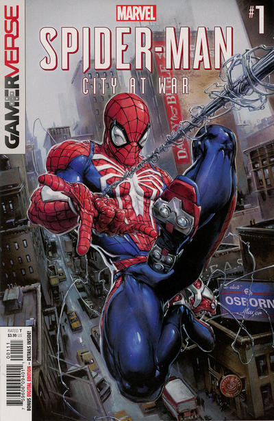 Cover for Marvel's Spider-Man: City at War (Marvel, 2019 series) #1 [Clayton Crain Cover]