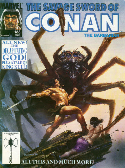 Cover for The Savage Sword of Conan (Marvel, 1974 series) #183 [Direct]