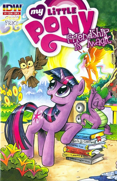 Cover for My Little Pony: Friendship Is Magic (IDW, 2012 series) #1 [Third Printing Cover A - Twilight Sparkle - Andy Price]