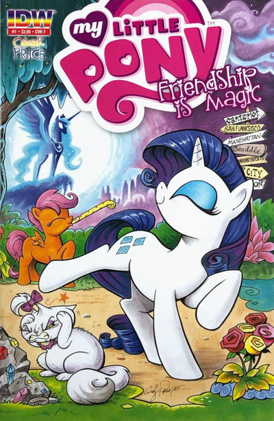 Cover for My Little Pony: Friendship Is Magic (IDW, 2012 series) #1 [Third Printing Cover F - Rarity - Andy Price]