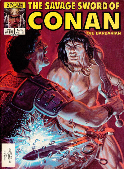 Cover for The Savage Sword of Conan (Marvel, 1974 series) #103 [Direct]