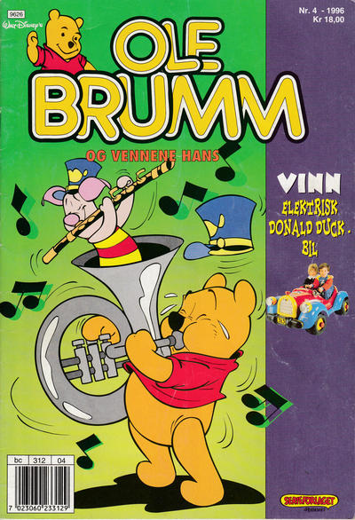 Cover for Ole Brumm (Hjemmet / Egmont, 1981 series) #4/1996