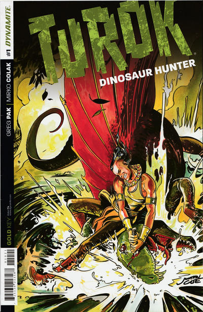 Cover for Turok: Dinosaur Hunter (Dynamite Entertainment, 2014 series) #1 [Retailer Incentive Cover Art by Jonathan Case]