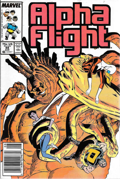 Cover for Alpha Flight (Marvel, 1983 series) #49 [Newsstand]