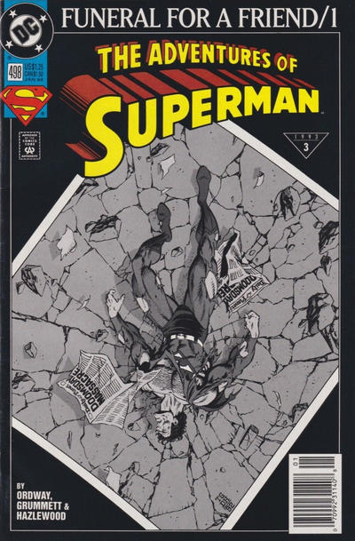 Cover for Adventures of Superman (DC, 1987 series) #498 [Newsstand]