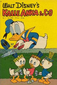 Cover Thumbnail for Kalle Anka & C:o (Richters Förlag AB, 1948 series) #7/1955
