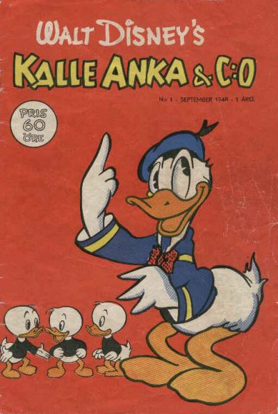 Cover for Kalle Anka & C:o (Richters Förlag AB, 1948 series) #1/1948
