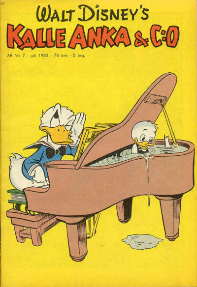 Cover for Kalle Anka & C:o (Richters Förlag AB, 1948 series) #7/1952